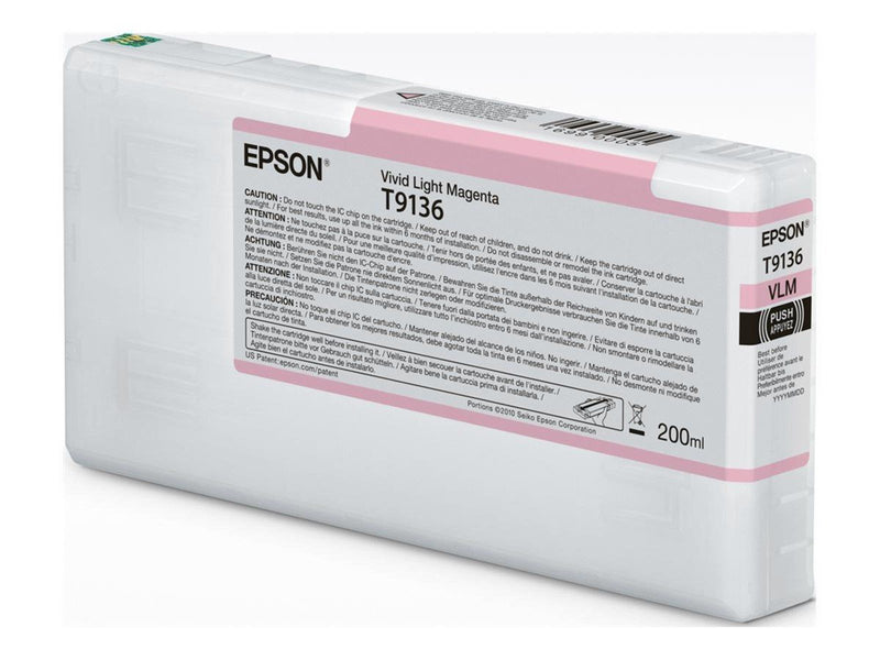 Epson T9136 - vivid light magenta - original - ink cartridge - Tintenpatrone Lebendes Rosa