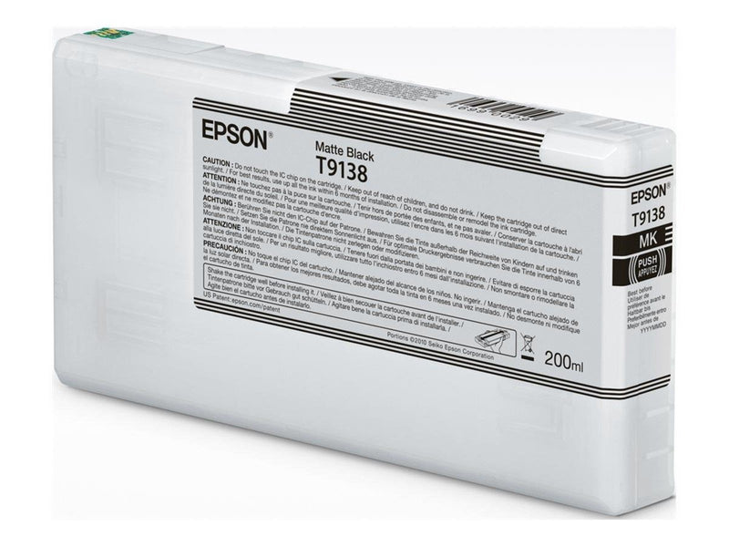 Epson T9138 - matte black - original - ink cartridge - Tintenpatrone Matt Schwarz