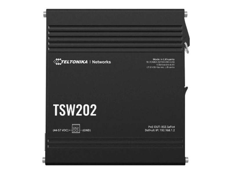 Teltonika TSW202 8-Port Managed POE+ Switch (8-Port PoE+ / 2 x SFP)