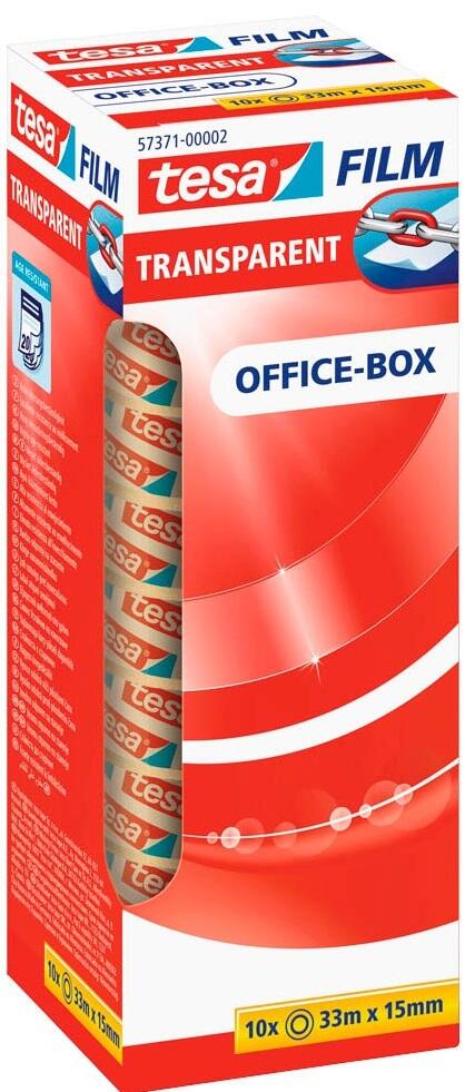 tesa OFFICE-BOX Klebefilm 15 mm x 33 m transparent