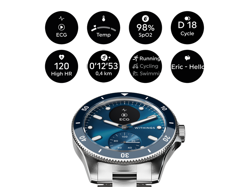 Withings Scanwatch Nova 42mm Blue