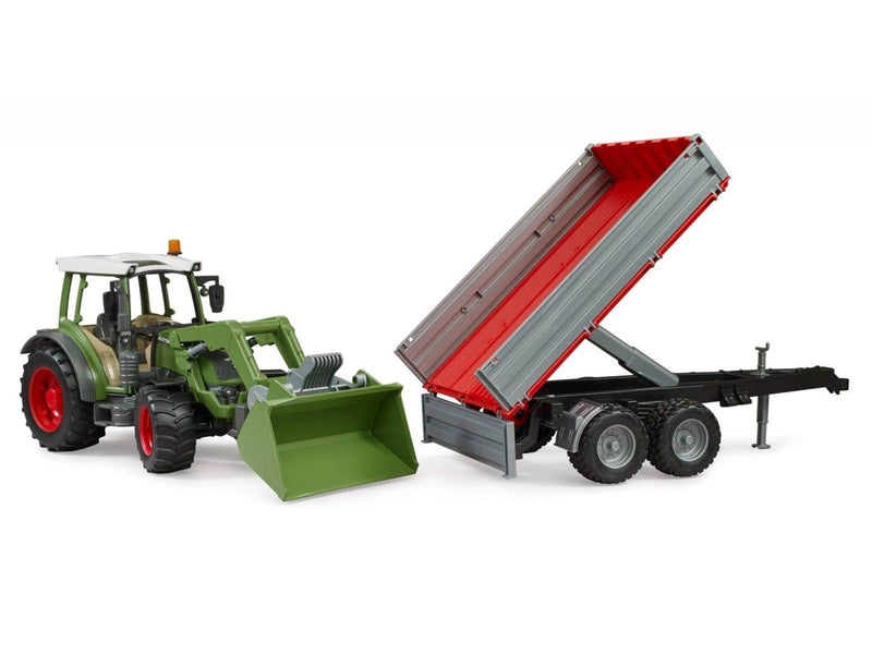 Bruder Fendt Vario 211 with frontloader and tipping trail