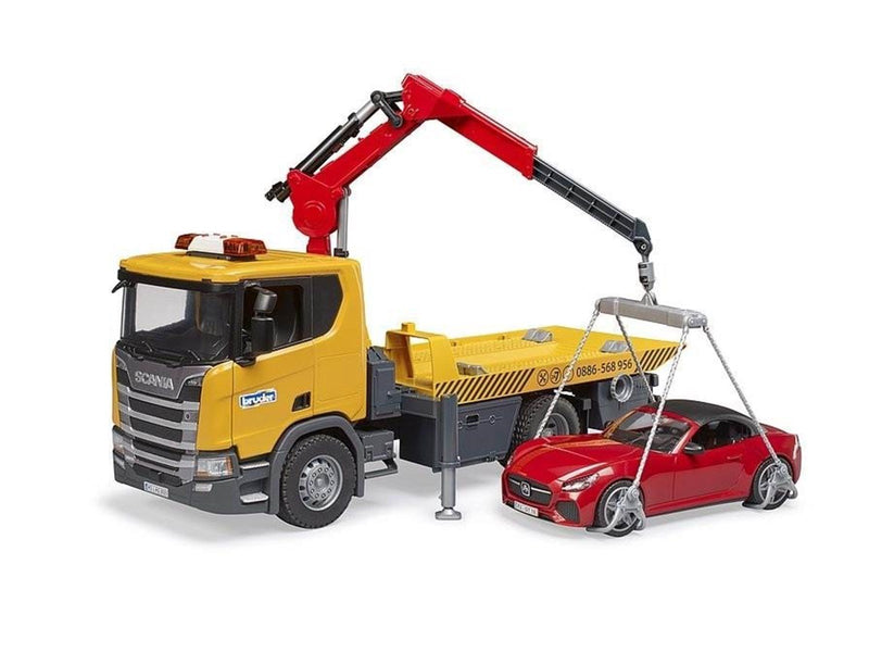Bruder Scania Super 560R Tow Truck w LS +  Roadster