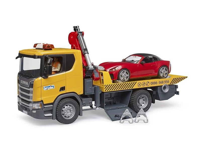 Bruder Scania Super 560R Tow Truck w LS +  Roadster