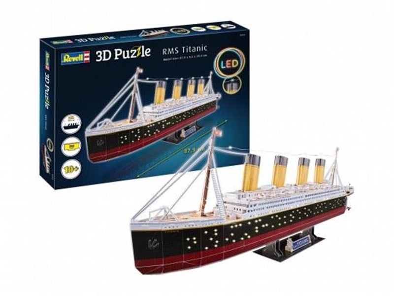 Revell 3D Puzzle Building Kit - RMS Titanic LED Edition 3D Puzzle
