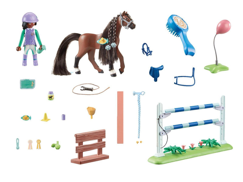 Playmobil - Zoe & Blaze mit Turnierparcours