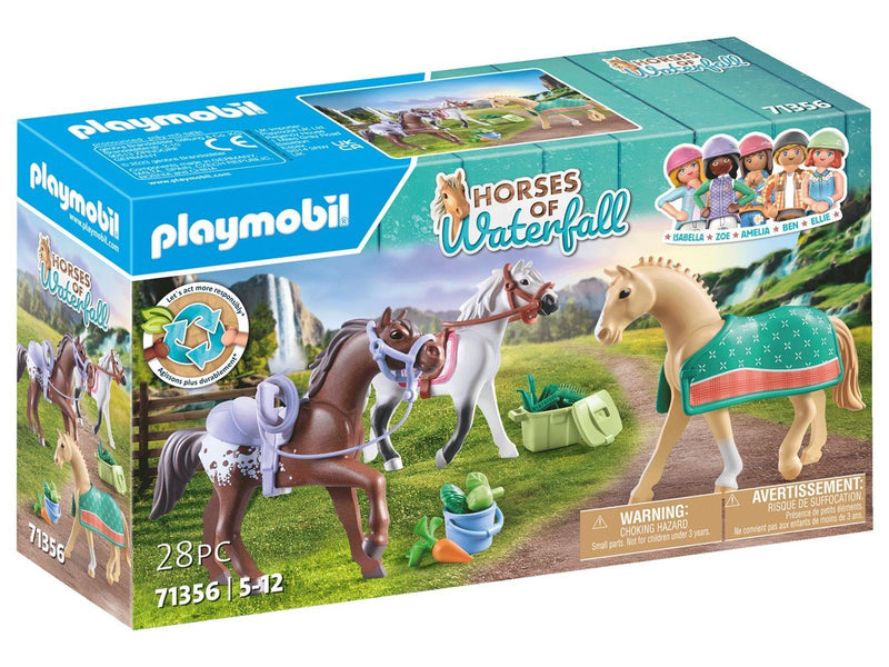 Playmobil - 3 Pferde: Morgan, Quarter Horse & Shagya Araber