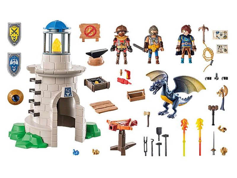 Playmobil Novelmore - Ritterturm mit Schmied und Drache