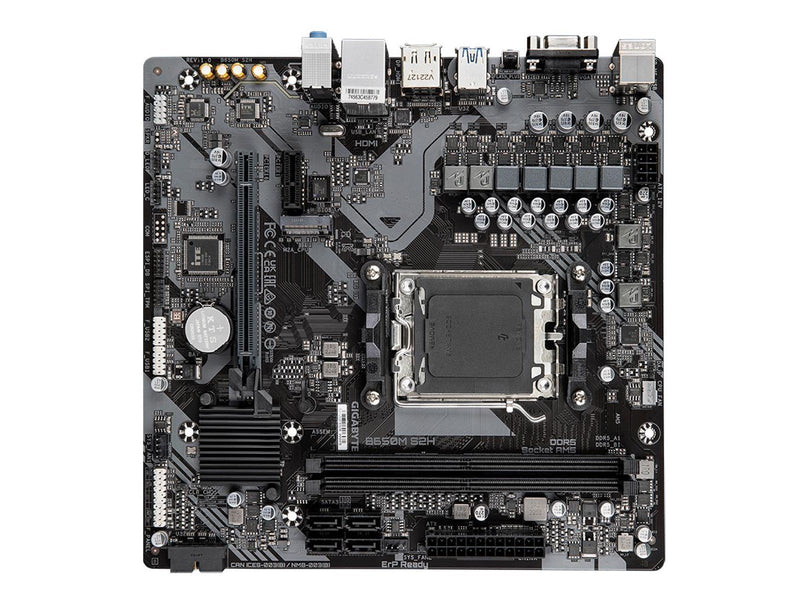 GIGABYTE B650M S2H Mainboard - AMD B650 - AMD AM5 socket - DDR5 RAM - Micro-ATX