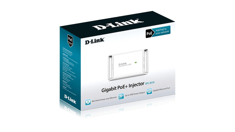 D-Link DPE-301GI Gigabit PoE+ Injector