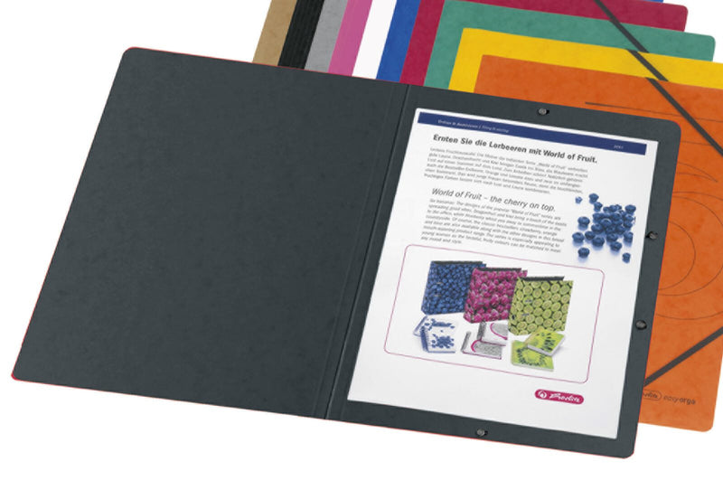 herlitz Eckspanner easy orga DIN A4 schwarz - 5 Stück