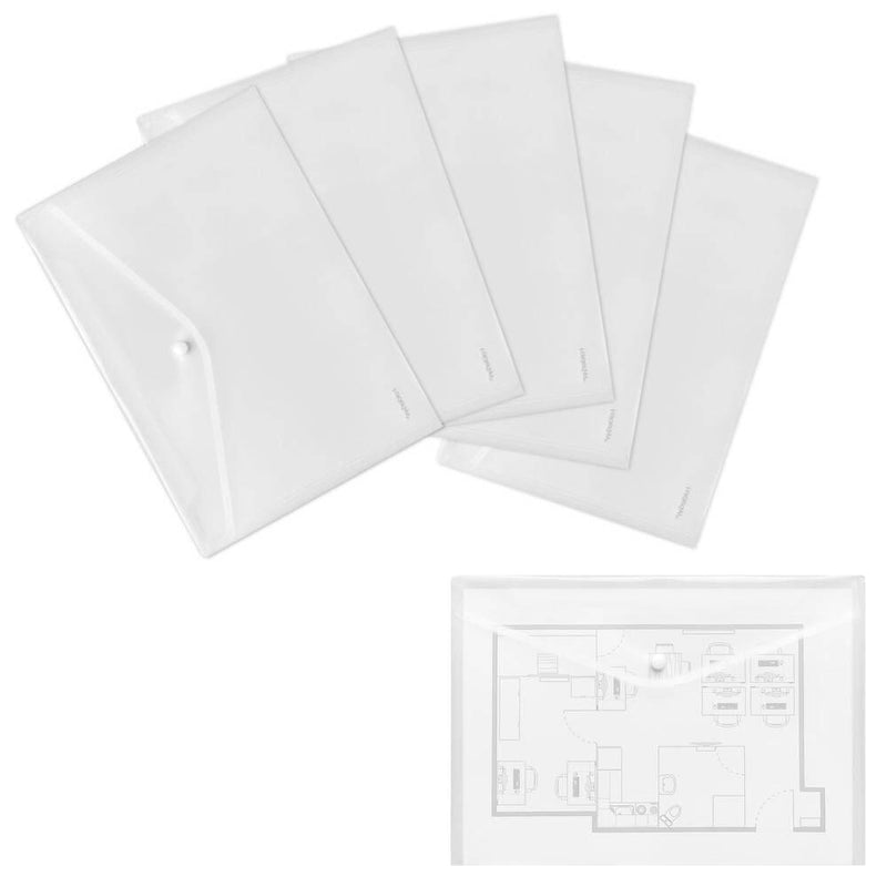 FolderSys Dokumententaschen DIN A4 transparent glatt 0,20 mm - 10 Stück