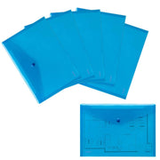 FolderSys Dokumententaschen DIN A4 blau glatt 0,20 mm - 10 Stück