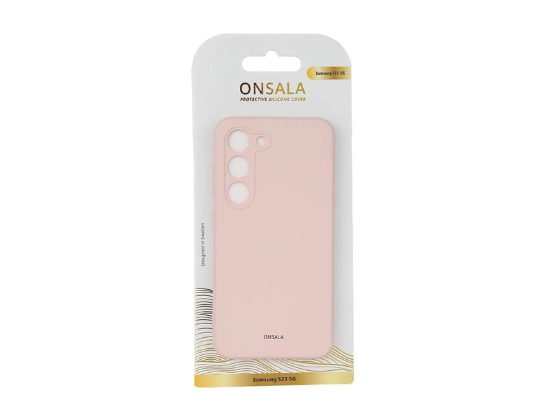 ONSALA Phone Case Silicone Chalk Pink - Samsung S23 5G