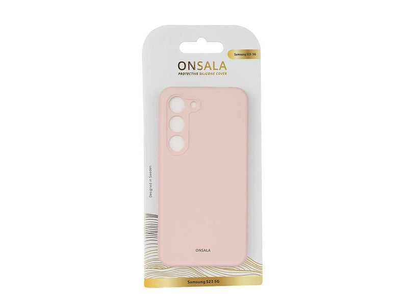 ONSALA Phone Case Silicone Chalk Pink - Samsung S23 5G