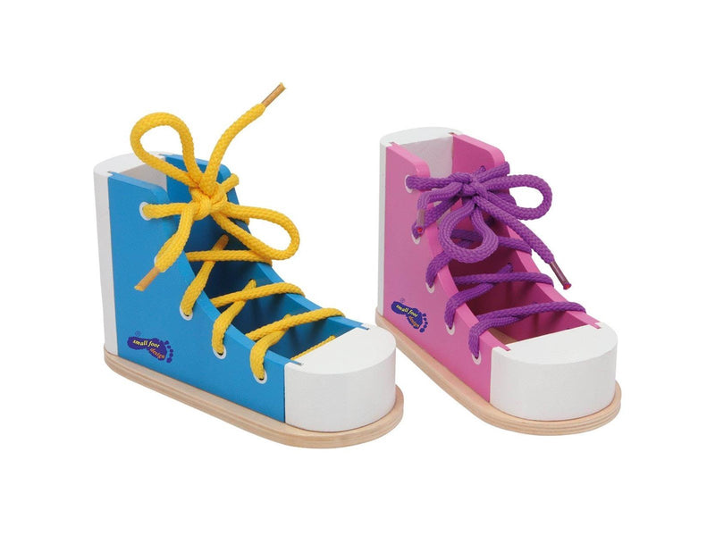 Small Foot - Wooden Lace-up Shoes 2pcs.