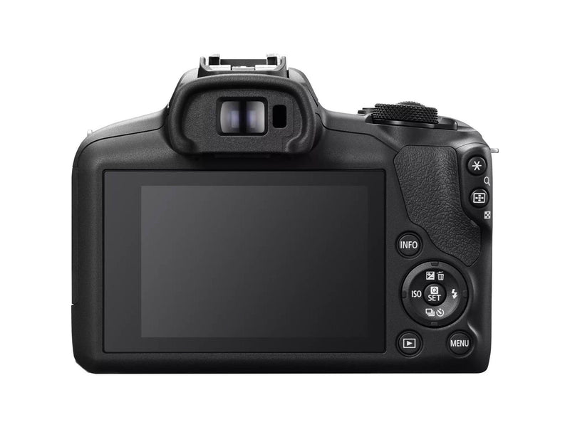 Canon EOS R100 + RF-S 18-45mm IS STM Travel Kit (Shoulder Bag + 64GB SD Card)