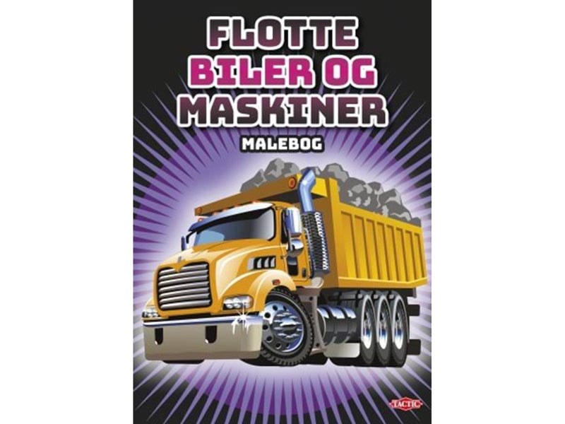 Tactic Flotte biler og maskiner malebog