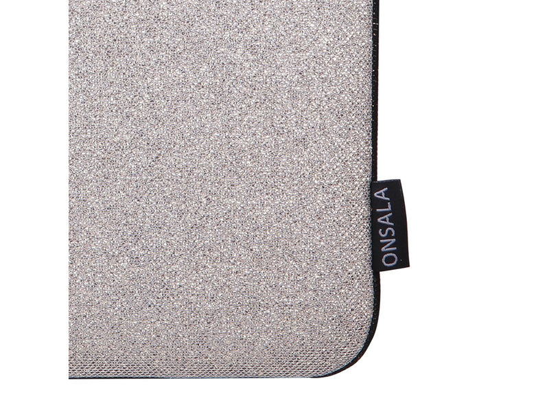 ONSALA Laptop Sleeve Glitter 13/14" Silver