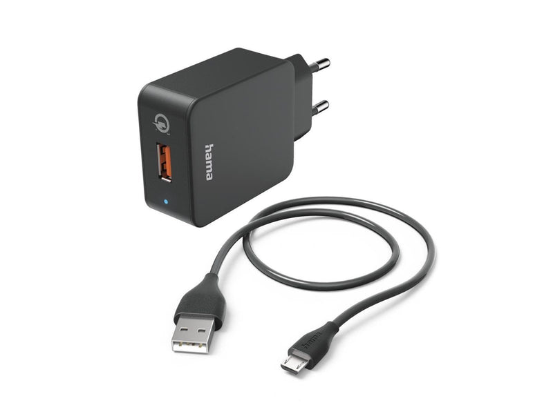 Hama Charger Micro-USB 220V Black 1.5m