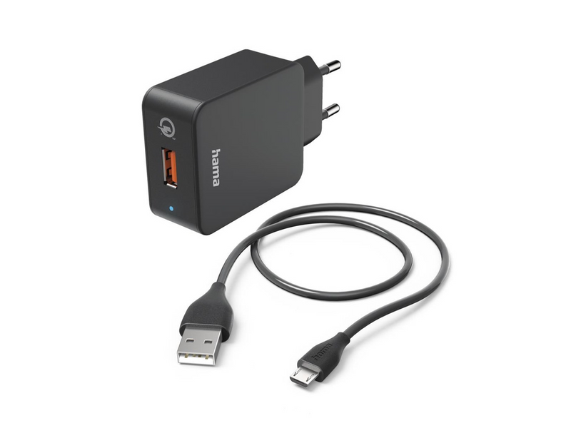 Hama Charger Micro-USB 220V Black 1.5m