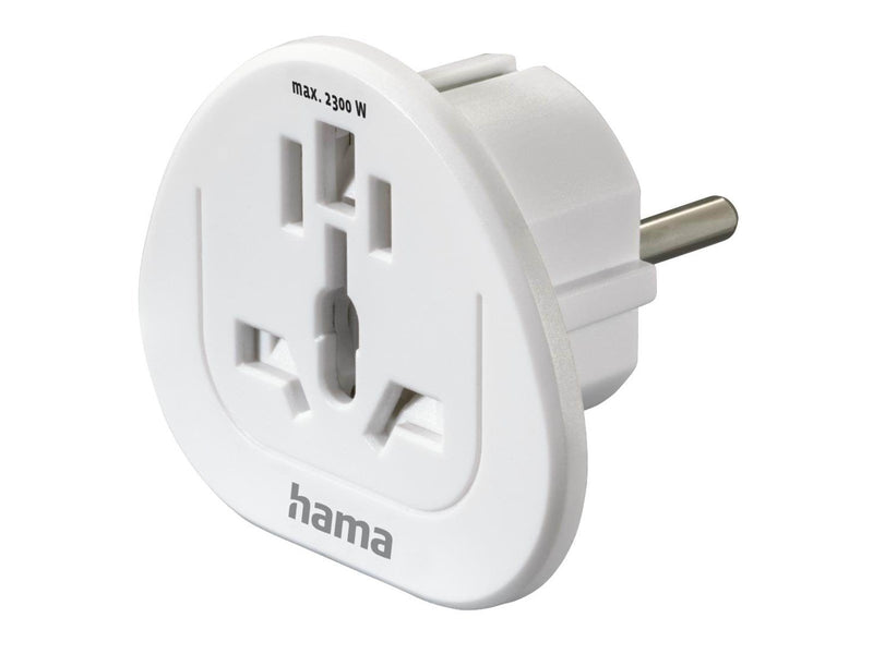 Hama Traveladapter Type E/F Universal World-EU White