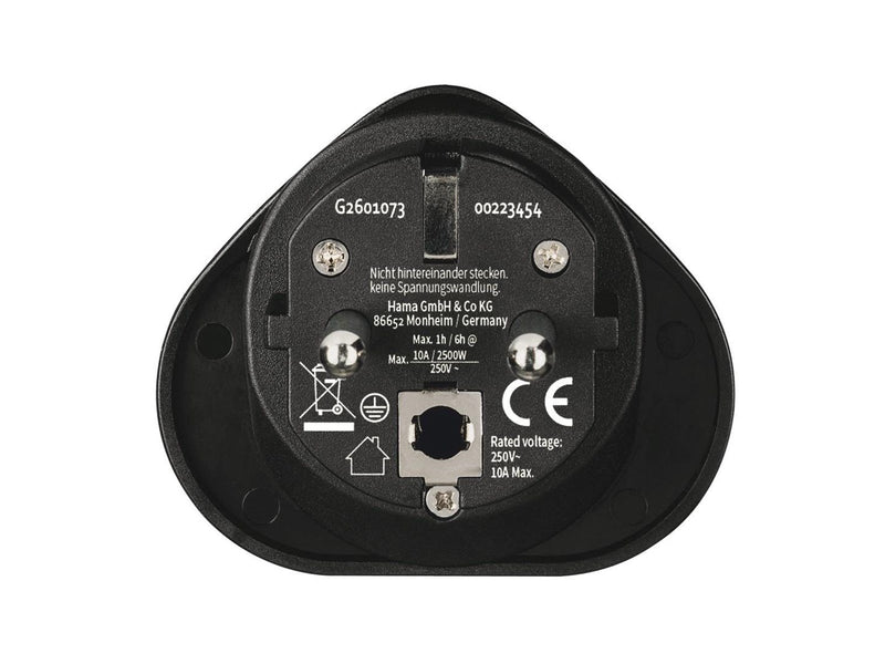 Hama Traveladapter Type E/F Universal World-EU Black