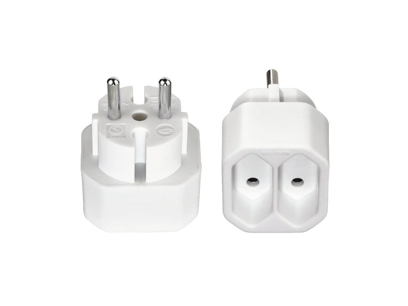 Hama 2-way Socket Adapter Double Pack White