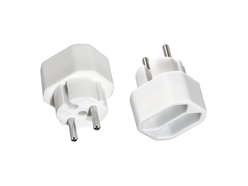 Hama 2-way Socket Adapter Double Pack White