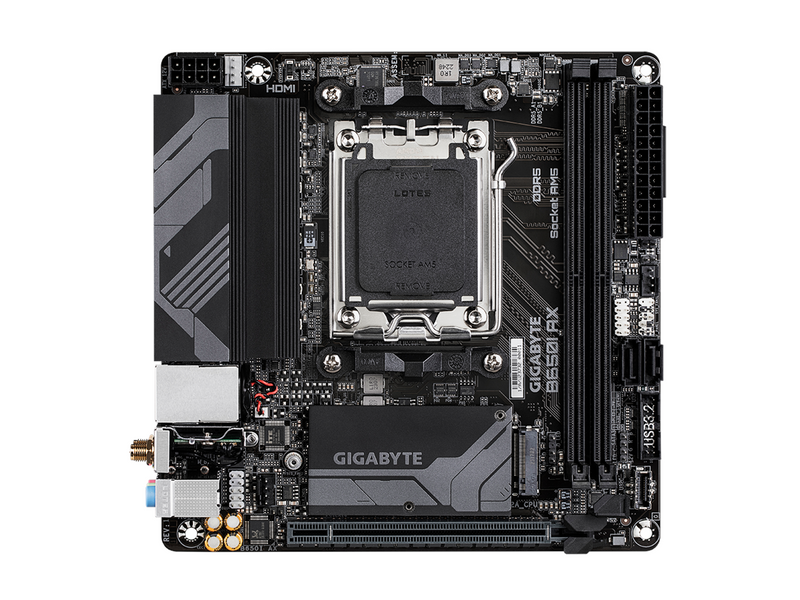 GIGABYTE B650I AX Mainboard - AMD B650 - AMD AM5 socket - DDR5 RAM - Mini-ITX