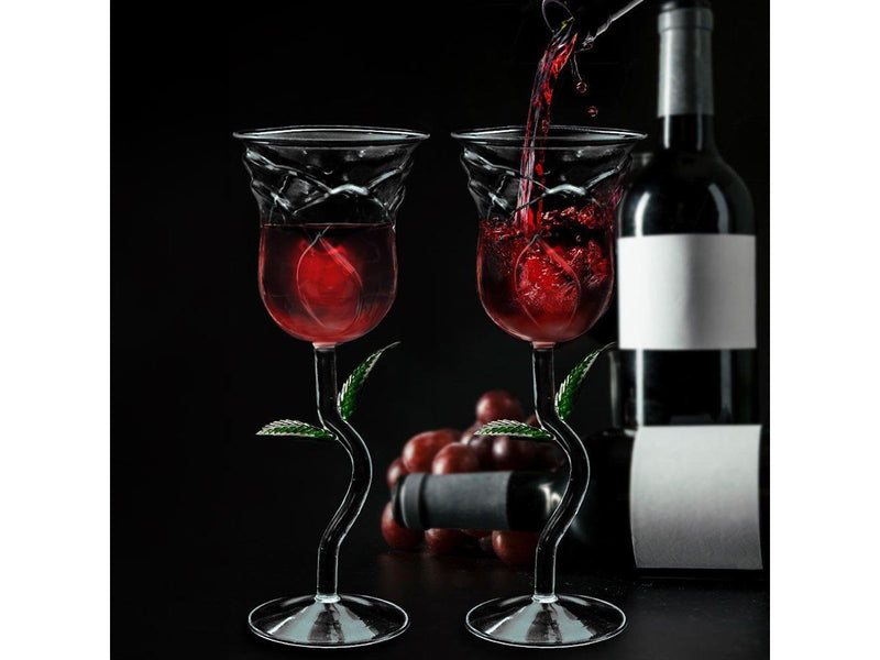 Mikamax Rose Wine Glass Set
