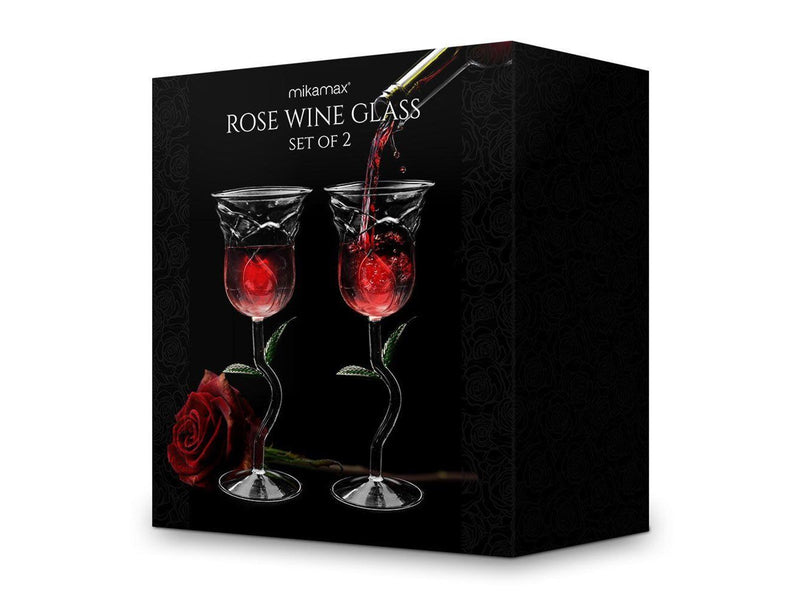 Mikamax Rose Wine Glass Set