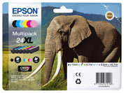 Epson Original 24XL Elefant Druckerpatronen 6er MultiPack BK/C/M/Y/LC/LM (C13T24384011)