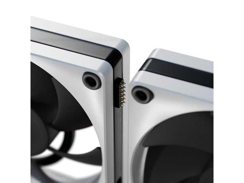 HYTE THICC FP12 Fan 3 Pack - Gehäuselüfter - 120mm - Weiß mit schwarzen Flügeln - 47 dBA