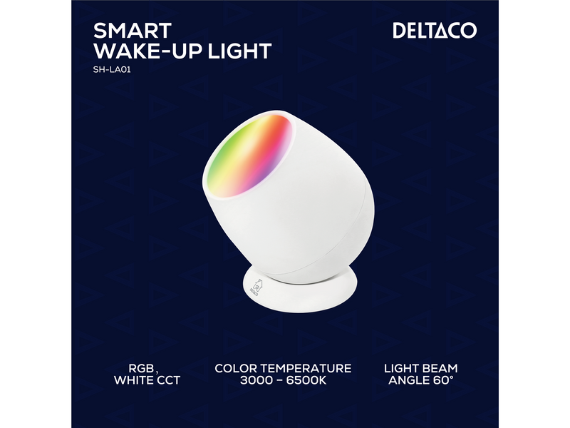 Deltaco Smart-RGB-Wecklicht, USB-C