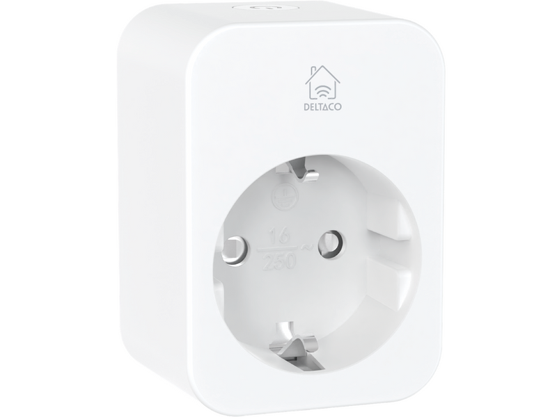 Deltaco SMART HOME smart plug with energy monitoring 16A 2-pack