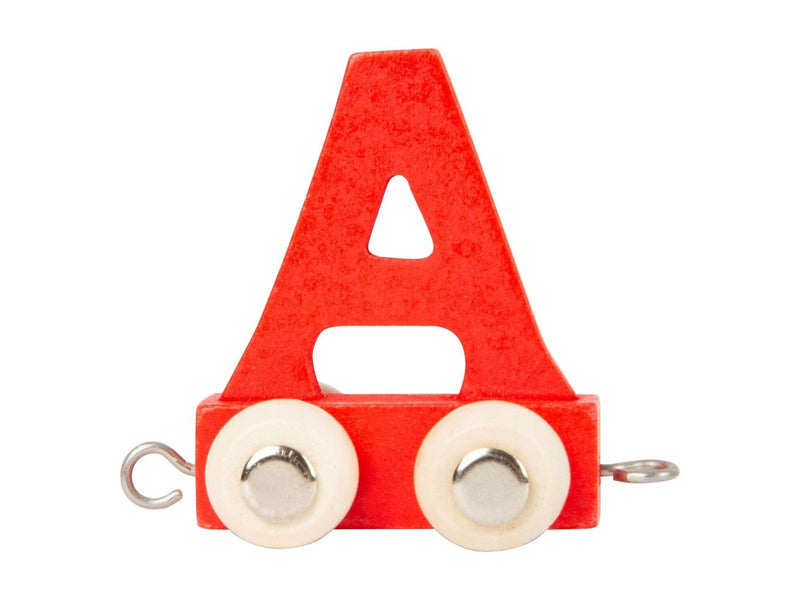 Small Foot - Wooden Letter Train Color - A