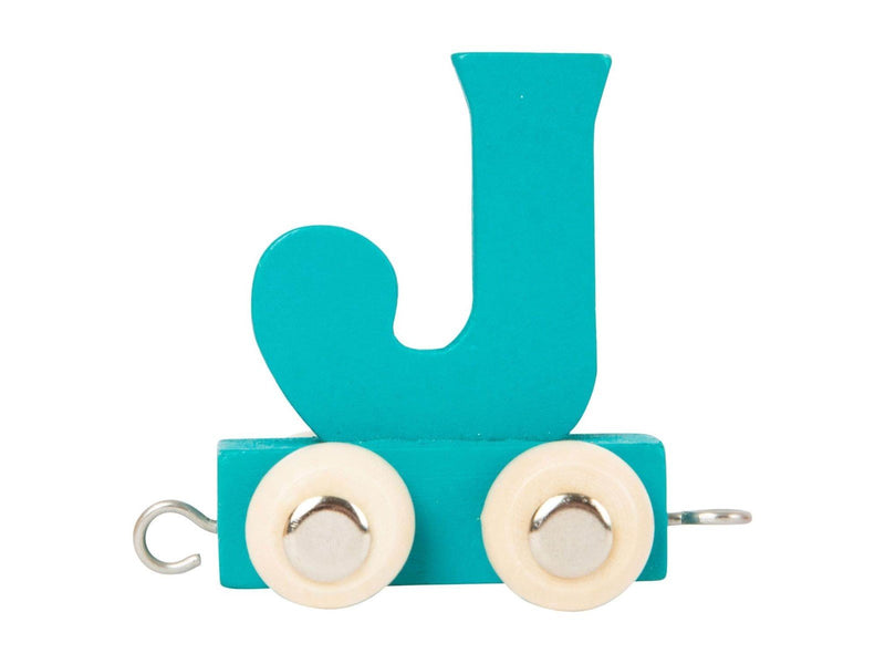Small Foot - Wooden Letter Train Color - J