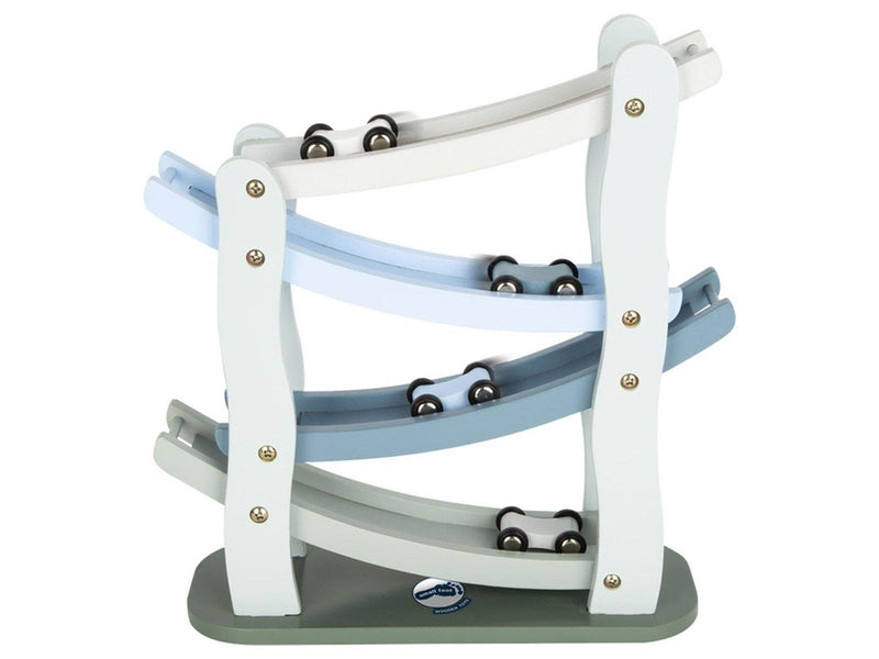 Small Foot - Wooden Autobahn Blue with 4 Cars