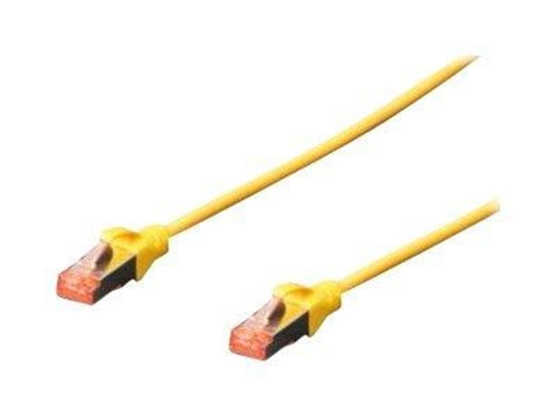 DIGITUS Patch Cable - patch cable - 10 m - yellow RAL 1018 - 10 meter