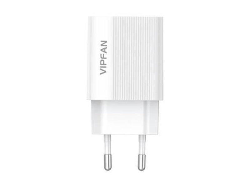 Vipfan Wall charger  E01 1x USB 2.4A (white)
