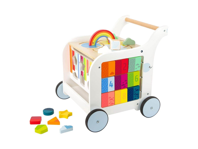 Small Foot - Wooden Baby Walker Baby Walker Flowers