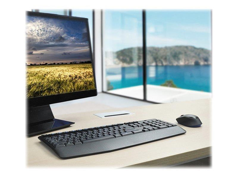 Logitech Wireless Combo MK345 - Tastatur & Maus Set - Französisch - Schwarz