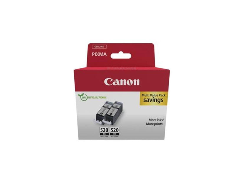 Canon PGI-520BK / 2932B019 Black Twin Pack - Tintenpatrone Schwarz