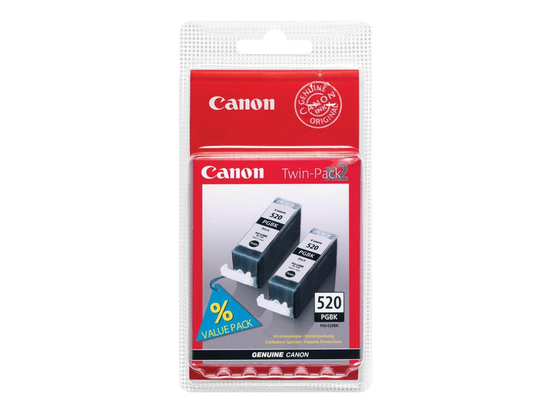Canon PGI-520BK / 2932B019 Black Twin Pack - Tintenpatrone Schwarz
