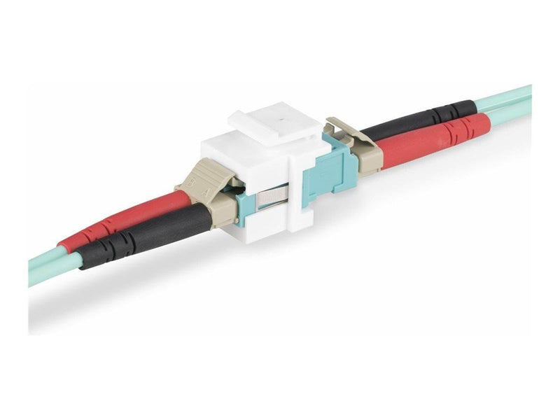 StarTech.com LC to LC Coupler LC Fiber Coupler LC/UPC Keystone Jack Fiber Optic LC Keystone Coupler for Patch Panel - LC to LC D