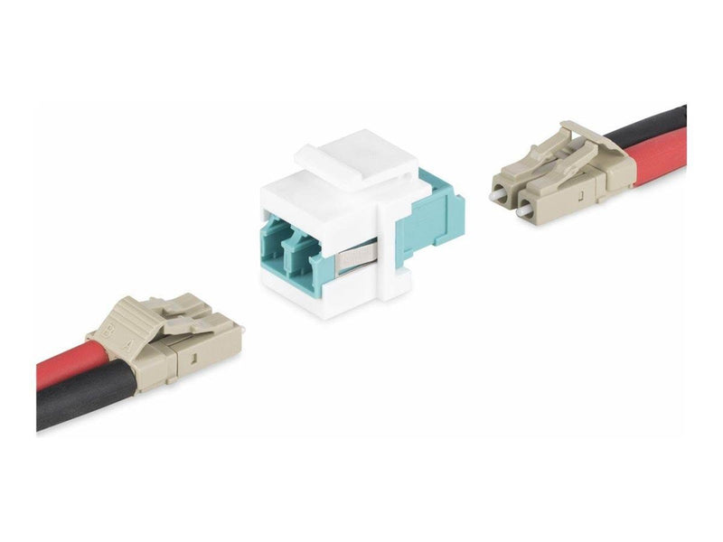 StarTech.com LC to LC Coupler LC Fiber Coupler LC/UPC Keystone Jack Fiber Optic LC Keystone Coupler for Patch Panel - LC to LC D