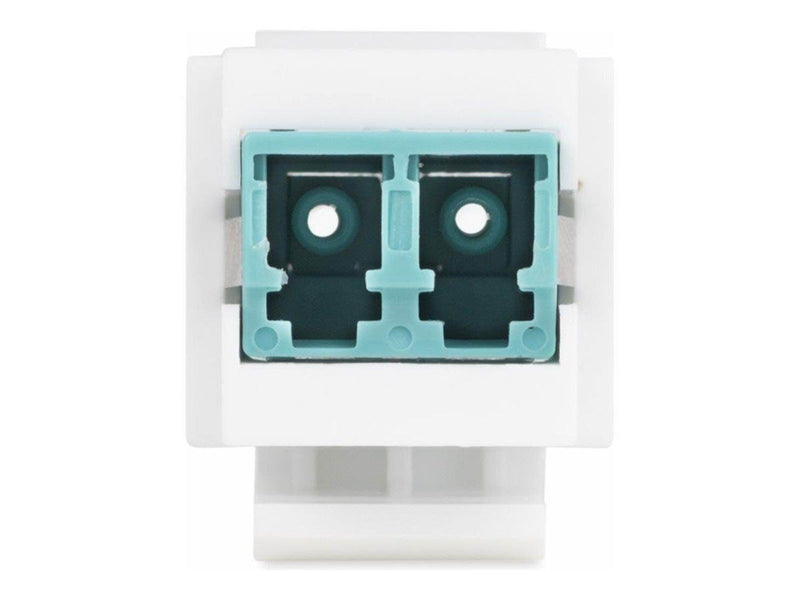 StarTech.com LC to LC Coupler LC Fiber Coupler LC/UPC Keystone Jack Fiber Optic LC Keystone Coupler for Patch Panel - LC to LC D