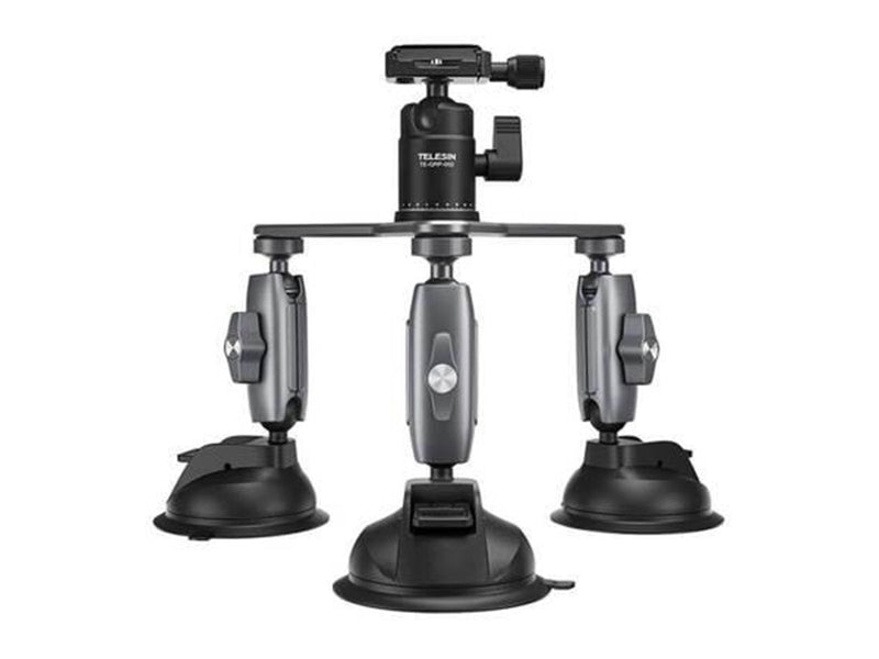 TELESIN Three-Arm Suction Mount - TE-TSB-001