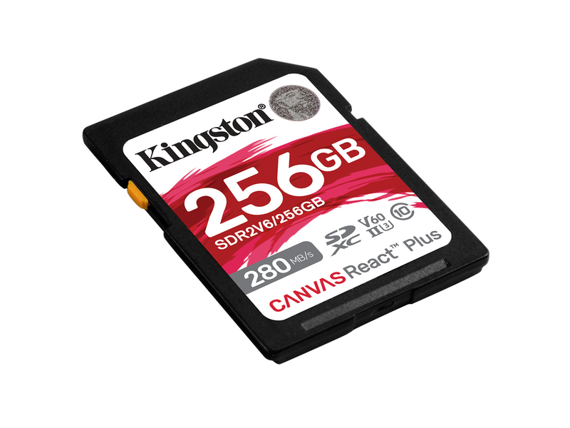 Kingston Canvas React Plus V60 SD - 280MB/s - 256GB
